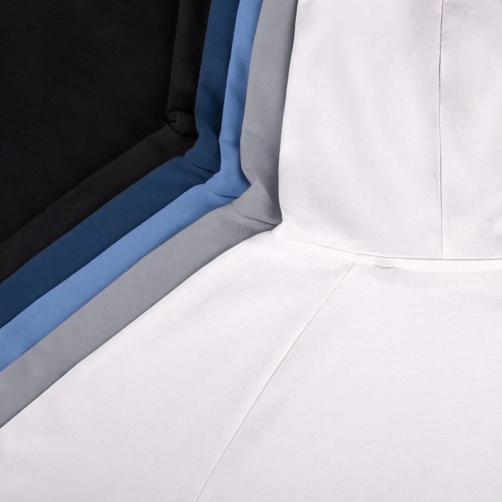 Футболка оверсайз унисекс с капюшоном Neofit, черная заказать онлайн с вашим дизайном на заказ в Москве и области