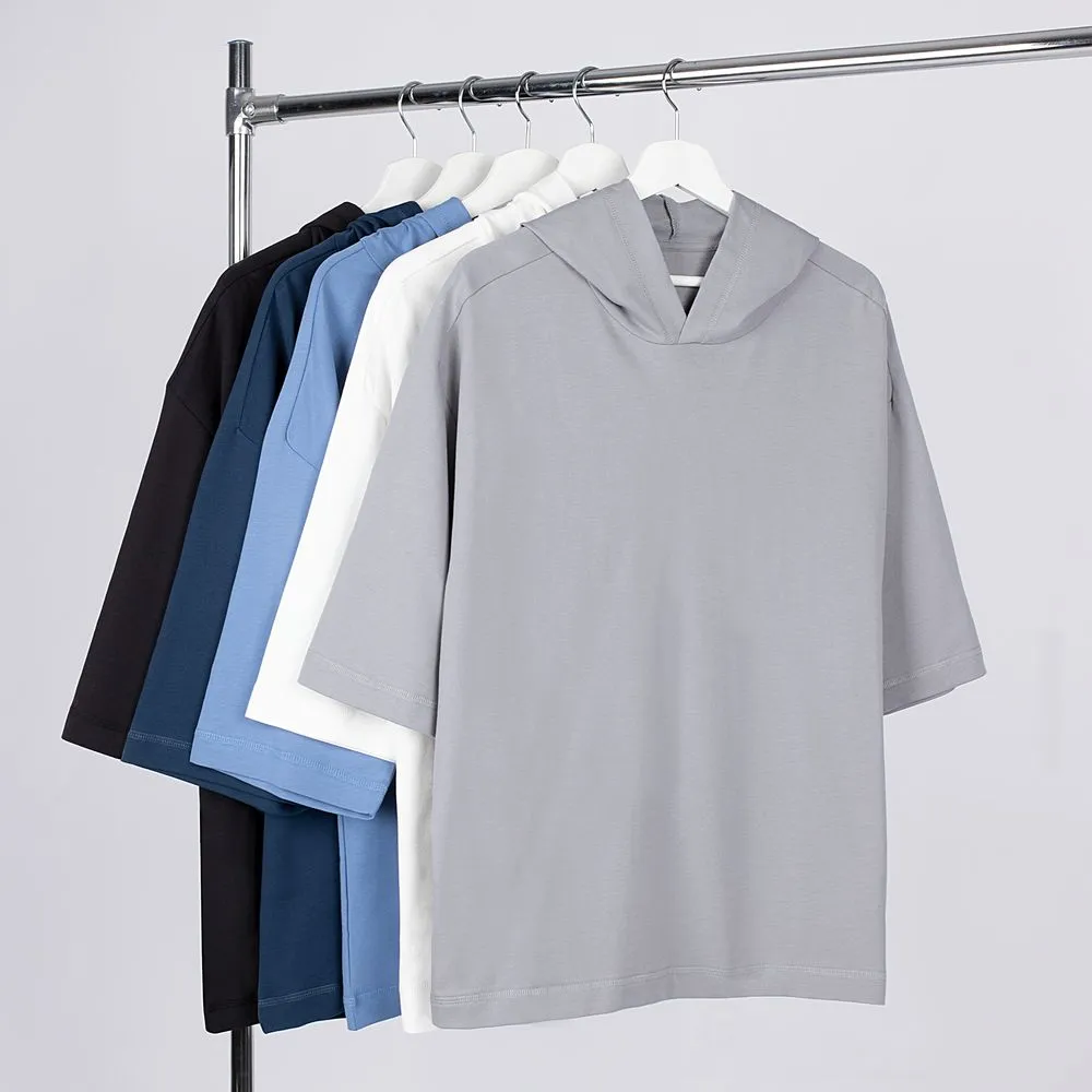 Футболка оверсайз унисекс с капюшоном Neofit, черная заказать онлайн с вашим дизайном на заказ в Москве и области