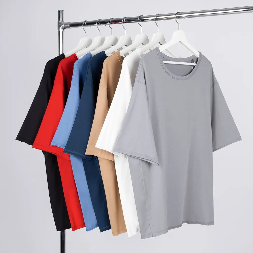 Футболка оверсайз унисекс Vozduh, бежевая заказать онлайн с вашим дизайном на заказ в Москве и области