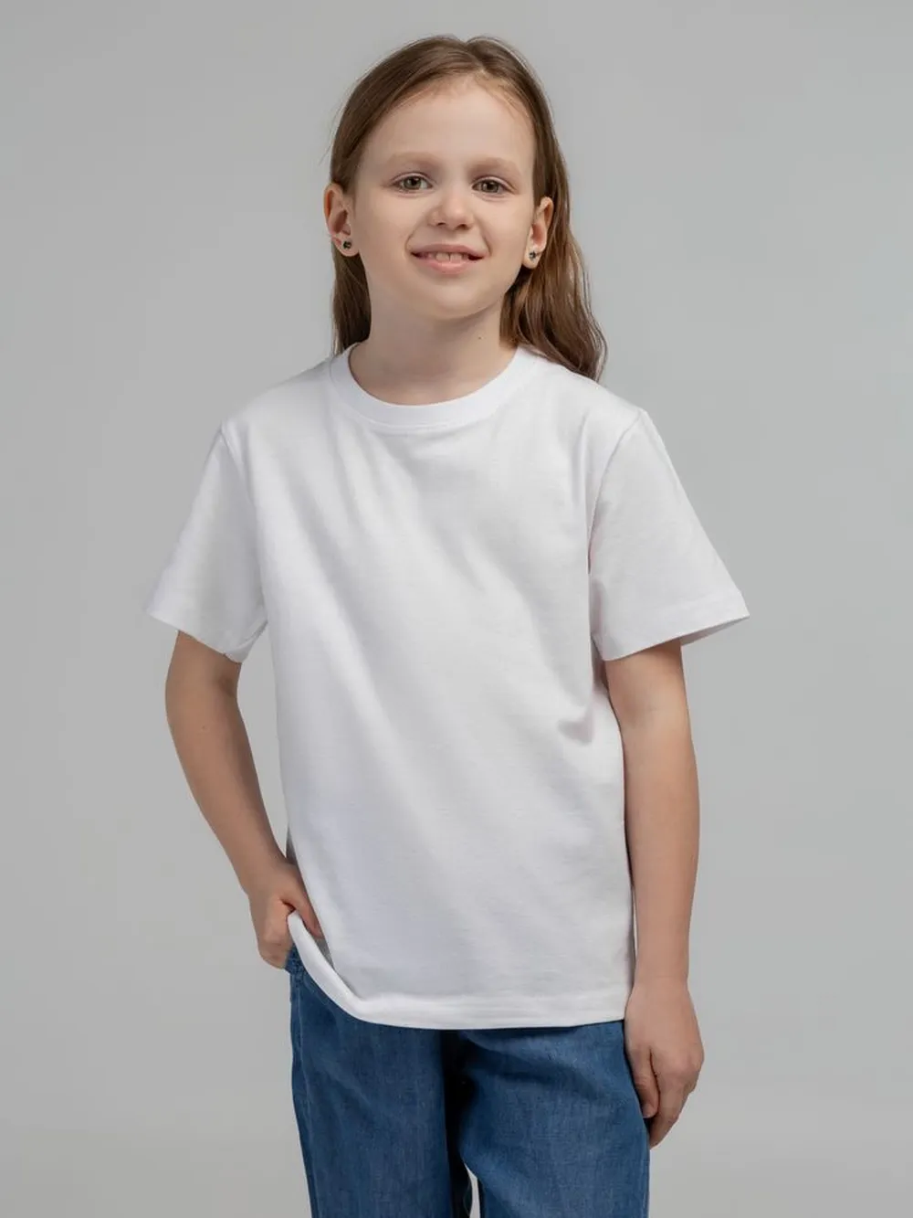 Футболка детская Regent Kids 150 белая, на рост 130-140 см (10 лет) заказать онлайн с вашим дизайном на заказ в Москве и области