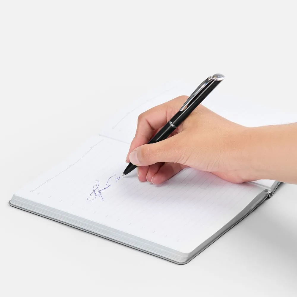 Ручка шариковая Ringa, черная заказать онлайн с вашим дизайном на заказ в Москве и области