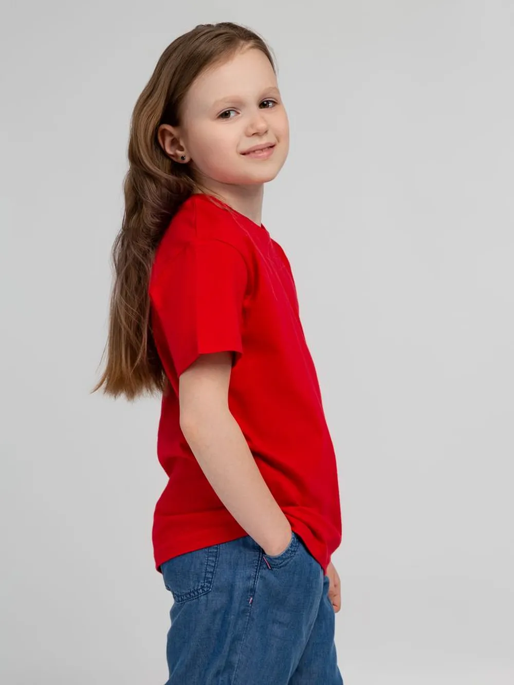 Футболка детская Regent Kids 150 красная, на рост 118-128 см (8 лет) заказать онлайн с вашим дизайном на заказ в Москве и области