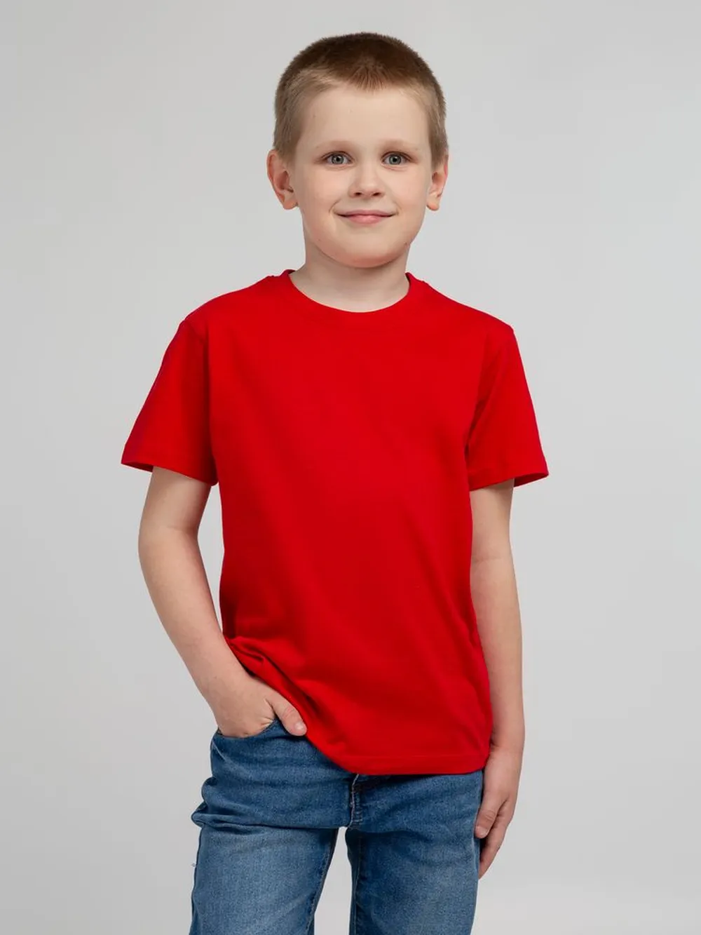 Футболка детская Regent Kids 150 красная, на рост 118-128 см (8 лет) заказать онлайн с вашим дизайном на заказ в Москве и области