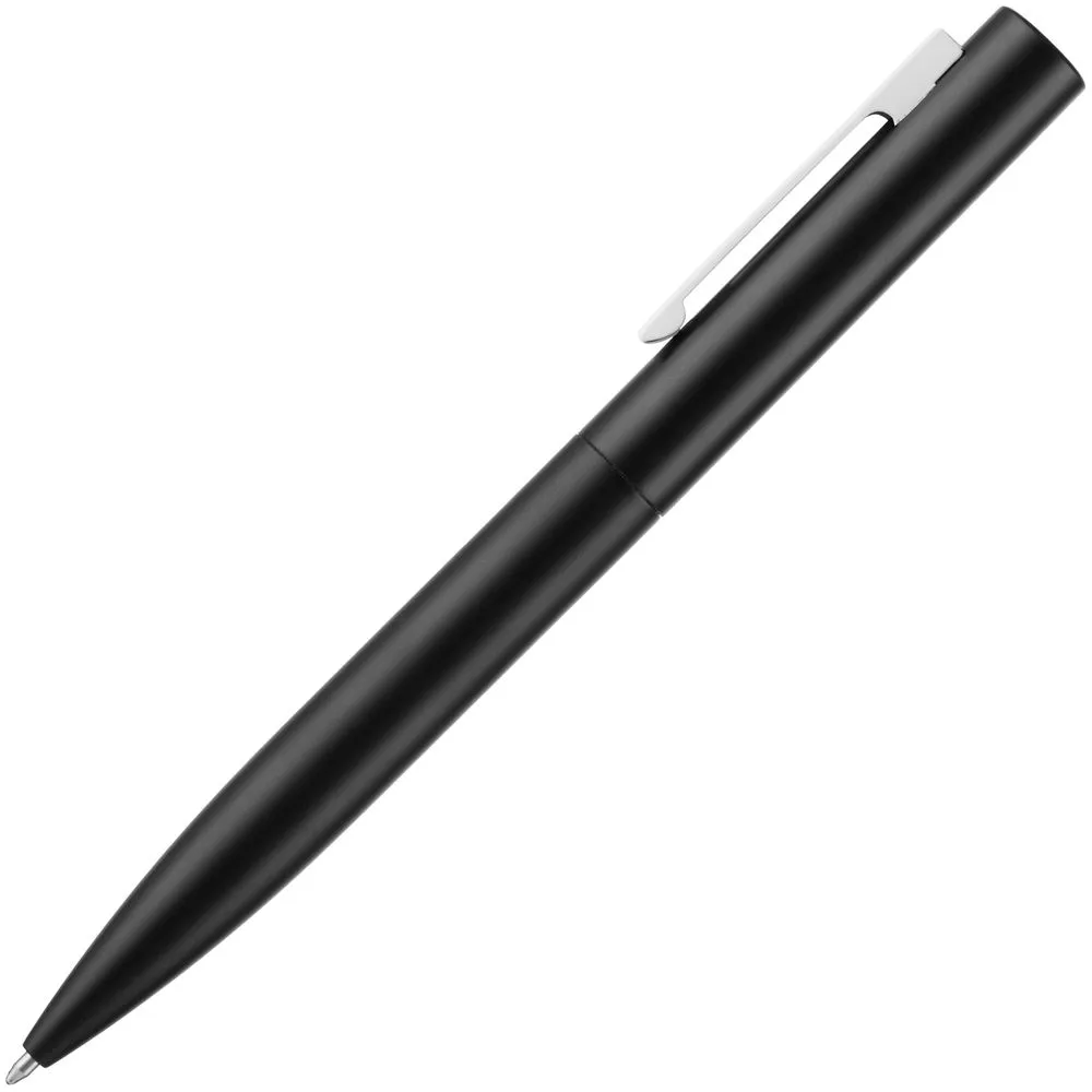 Ручка шариковая Inkolor, черная с белым заказать онлайн с вашим дизайном на заказ в Москве и области