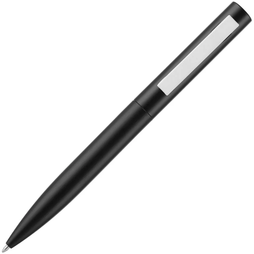 Ручка шариковая Inkolor, черная с белым заказать онлайн с вашим дизайном на заказ в Москве и области