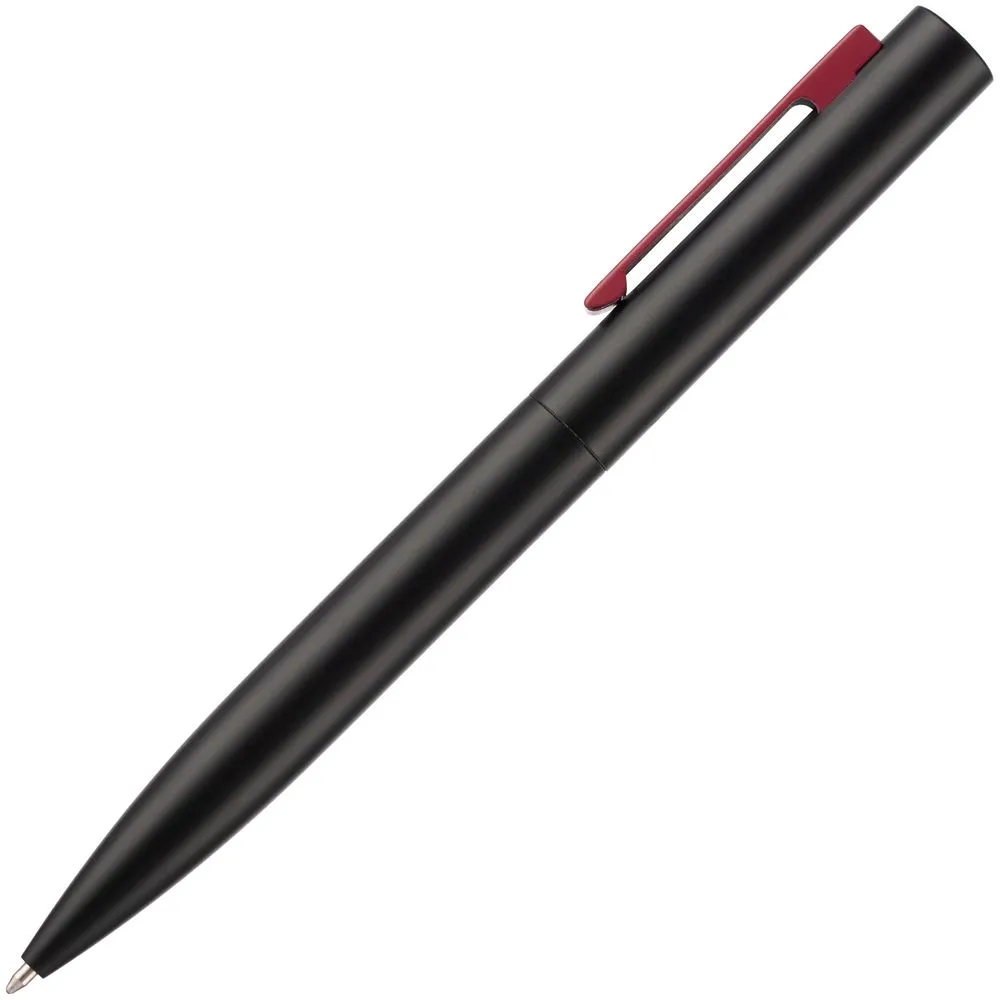 Ручка шариковая Inkolor, черная с красным заказать онлайн с вашим дизайном на заказ в Москве и области