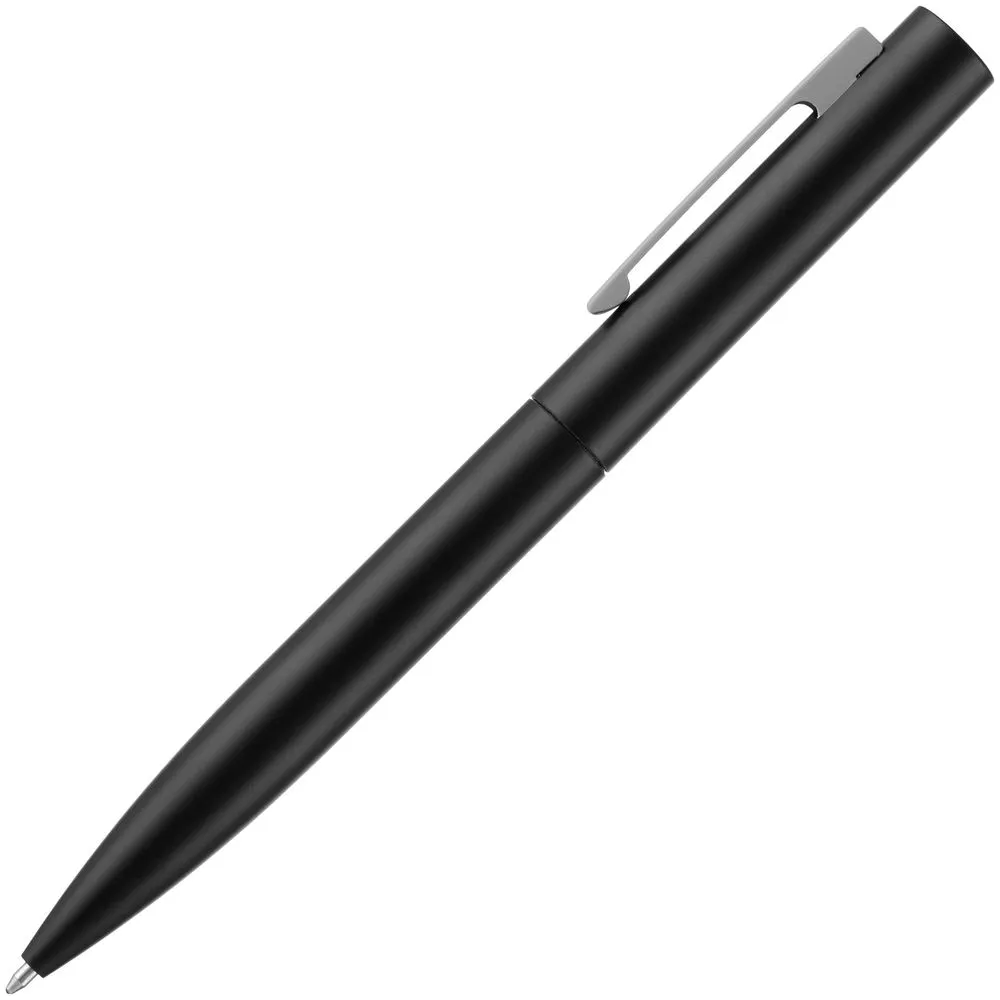 Ручка шариковая Inkolor, черная с серым заказать онлайн с вашим дизайном на заказ в Москве и области