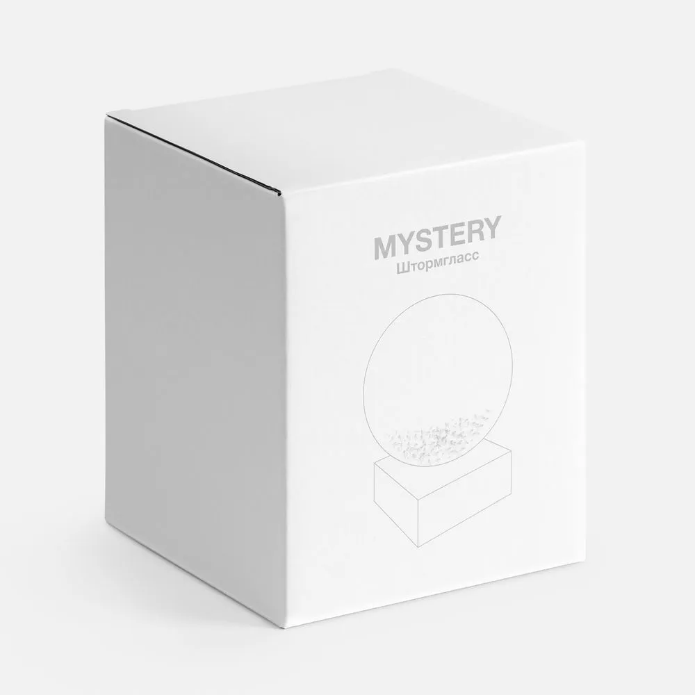 Штормгласс Mystery, белый заказать онлайн с вашим дизайном на заказ в Москве и области