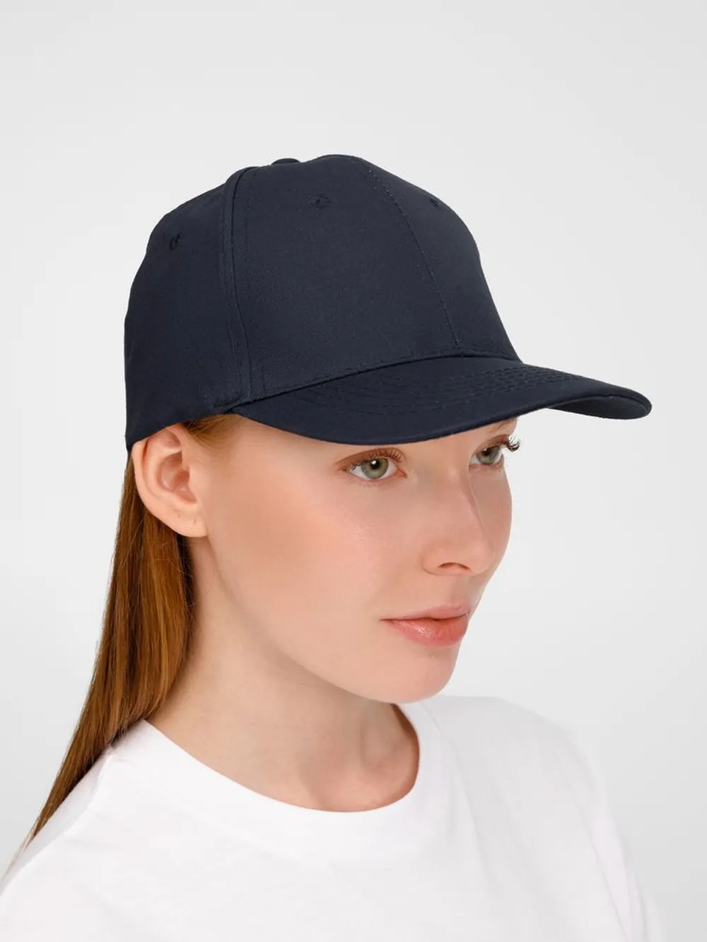 Бейсболка Apollo, темно-синяя заказать онлайн с вашим дизайном на заказ в Москве и области