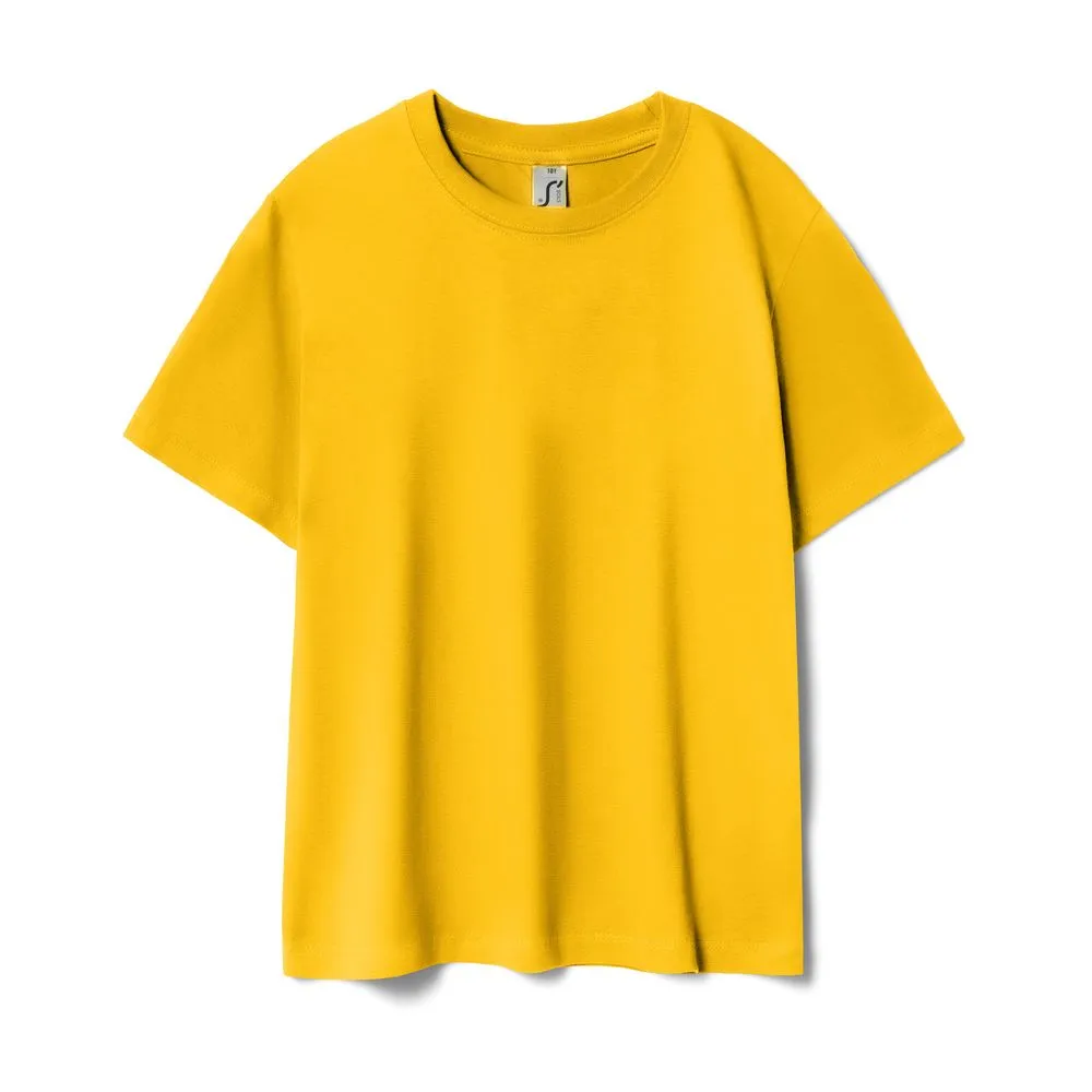 Футболка детская Regent Kids 150 желтая, на рост 106-116 см (6 лет) заказать онлайн с вашим дизайном на заказ в Москве и области