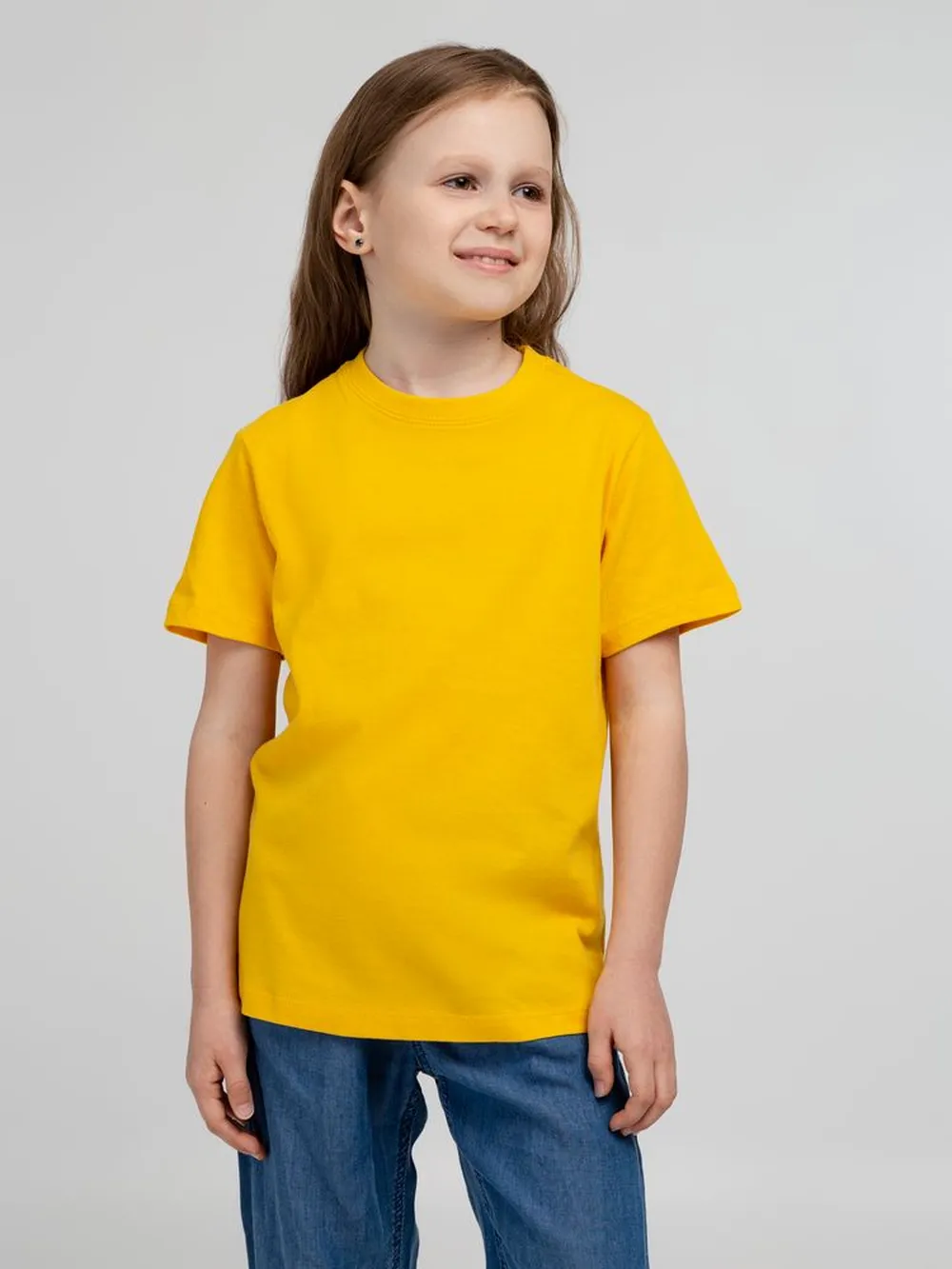 Футболка детская Regent Kids 150 желтая, на рост 118-128 см (8 лет) заказать онлайн с вашим дизайном на заказ в Москве и области