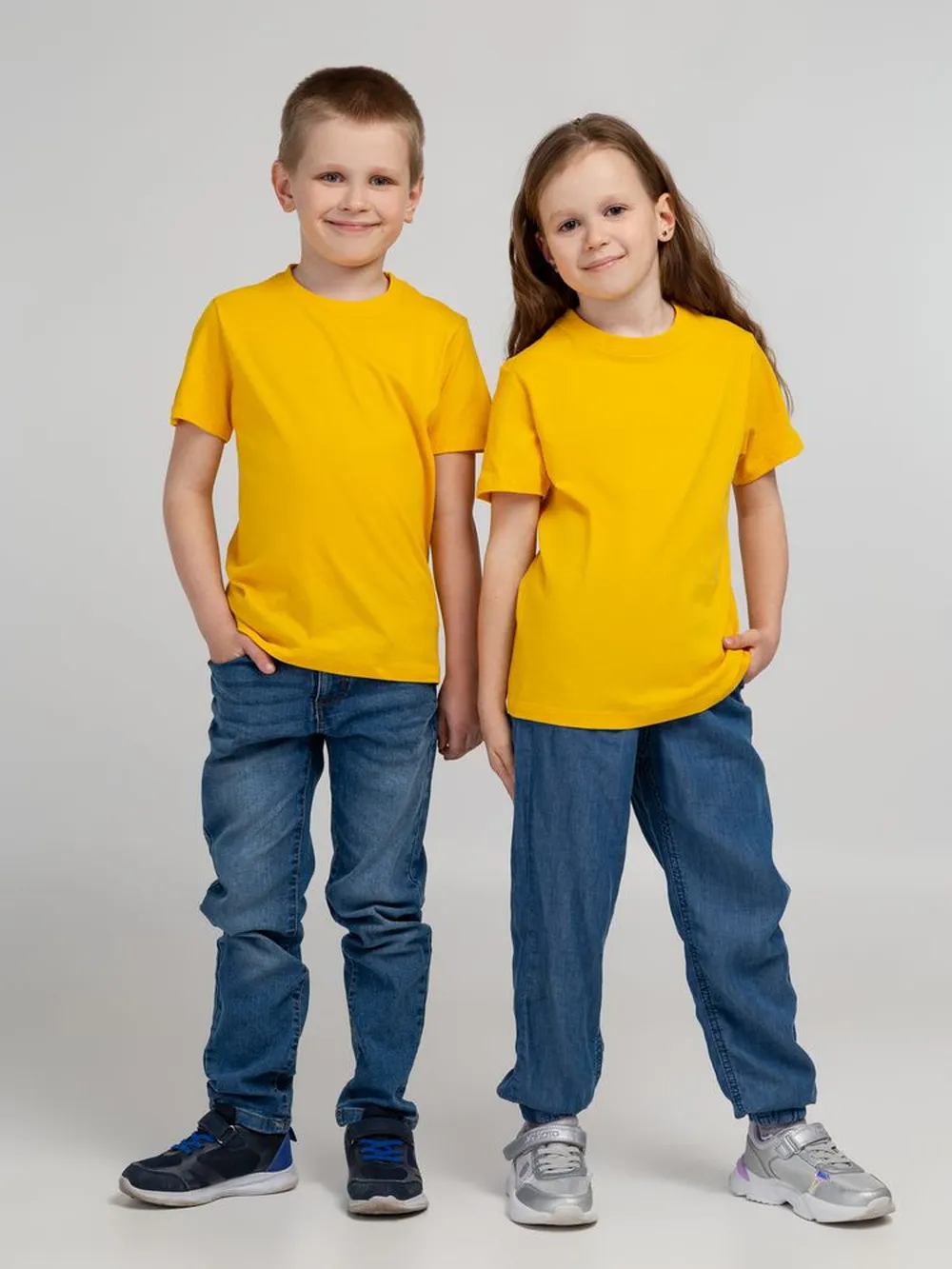 Футболка детская Regent Kids 150 желтая, на рост 118-128 см (8 лет) заказать онлайн с вашим дизайном на заказ в Москве и области