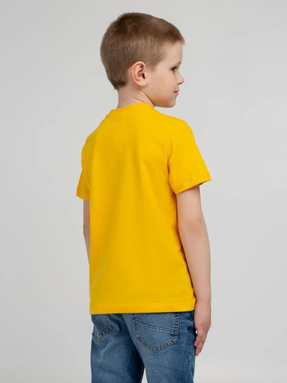 Футболка детская Regent Kids 150 желтая, на рост 118-128 см (8 лет) заказать онлайн с вашим дизайном на заказ в Москве и области