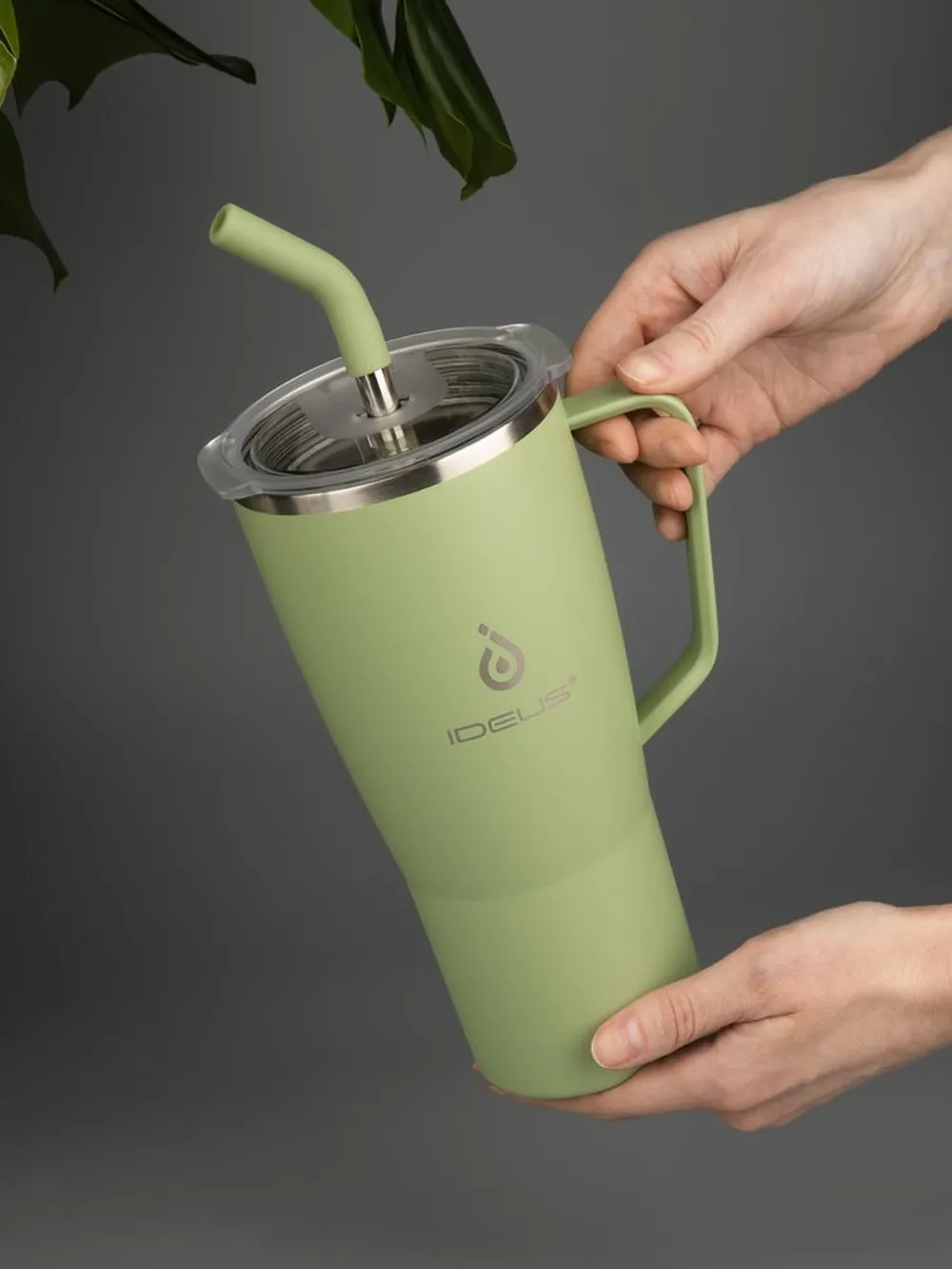 Термостакан Kasumigaoka, зеленый заказать онлайн с вашим дизайном на заказ в Москве и области