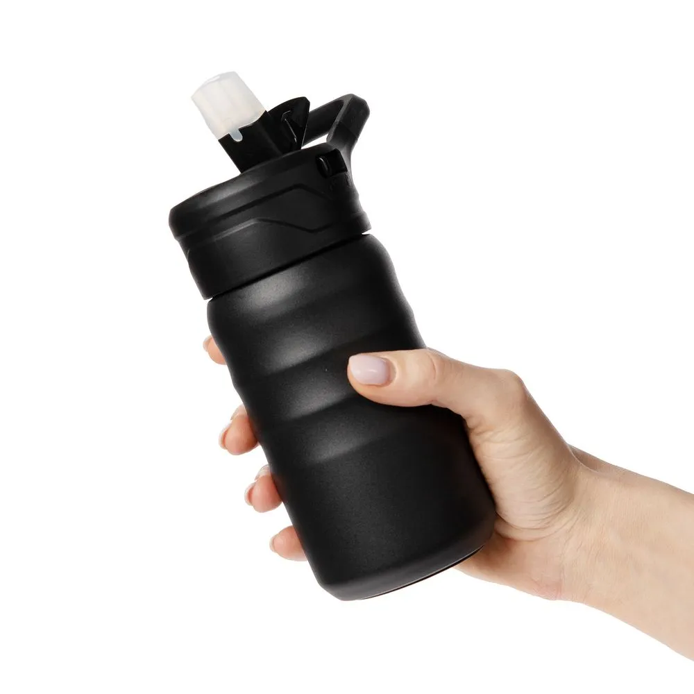 Термобутылка Fujisan 2.0 без логотипа, черная заказать онлайн с вашим дизайном на заказ в Москве и области