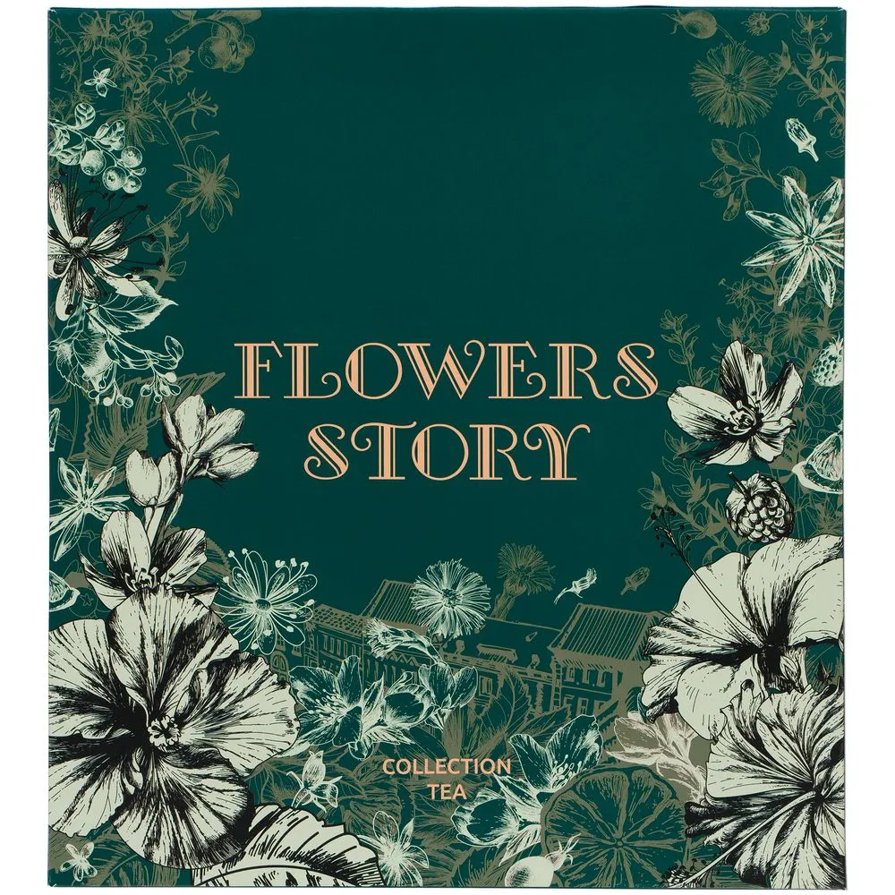 Набор чая Flowers Story заказать онлайн с вашим дизайном на заказ в Москве и области