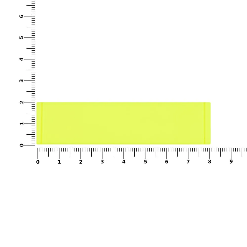 Лейбл из ПВХ Tarea, желтый неон заказать онлайн с вашим дизайном на заказ в Москве и области