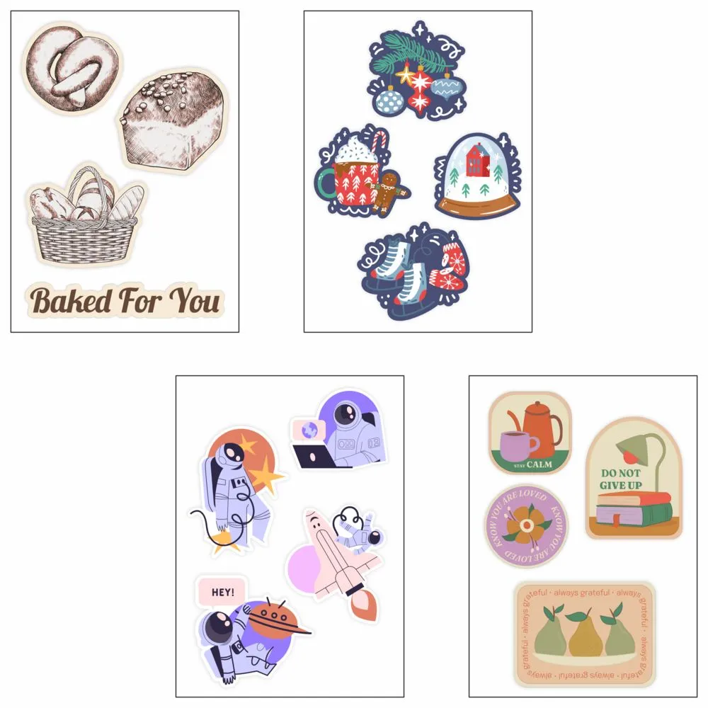 Объемные наклейки под смолой Sticker Pack на заказ заказать онлайн с вашим дизайном на заказ в Москве и области