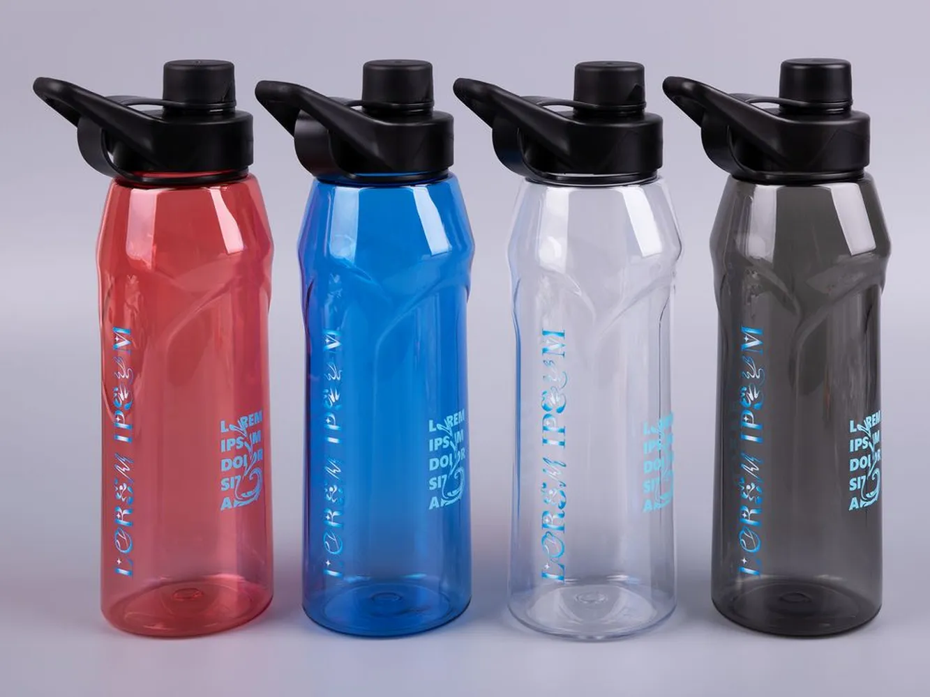 Бутылка для воды Primagrip, синяя заказать онлайн с вашим дизайном на заказ в Москве и области