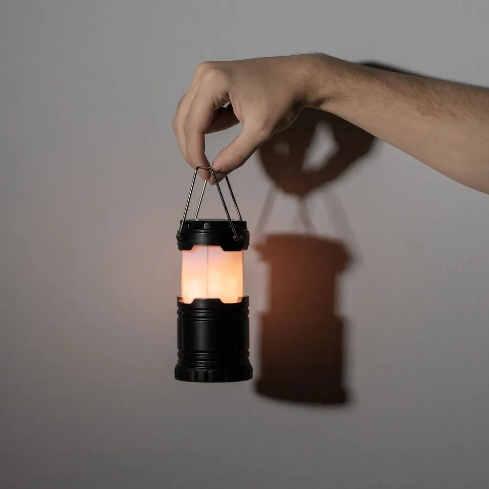 Кемпинговый фонарь с имитацией пламени Lindau Flame, черный заказать онлайн с вашим дизайном на заказ в Москве и области