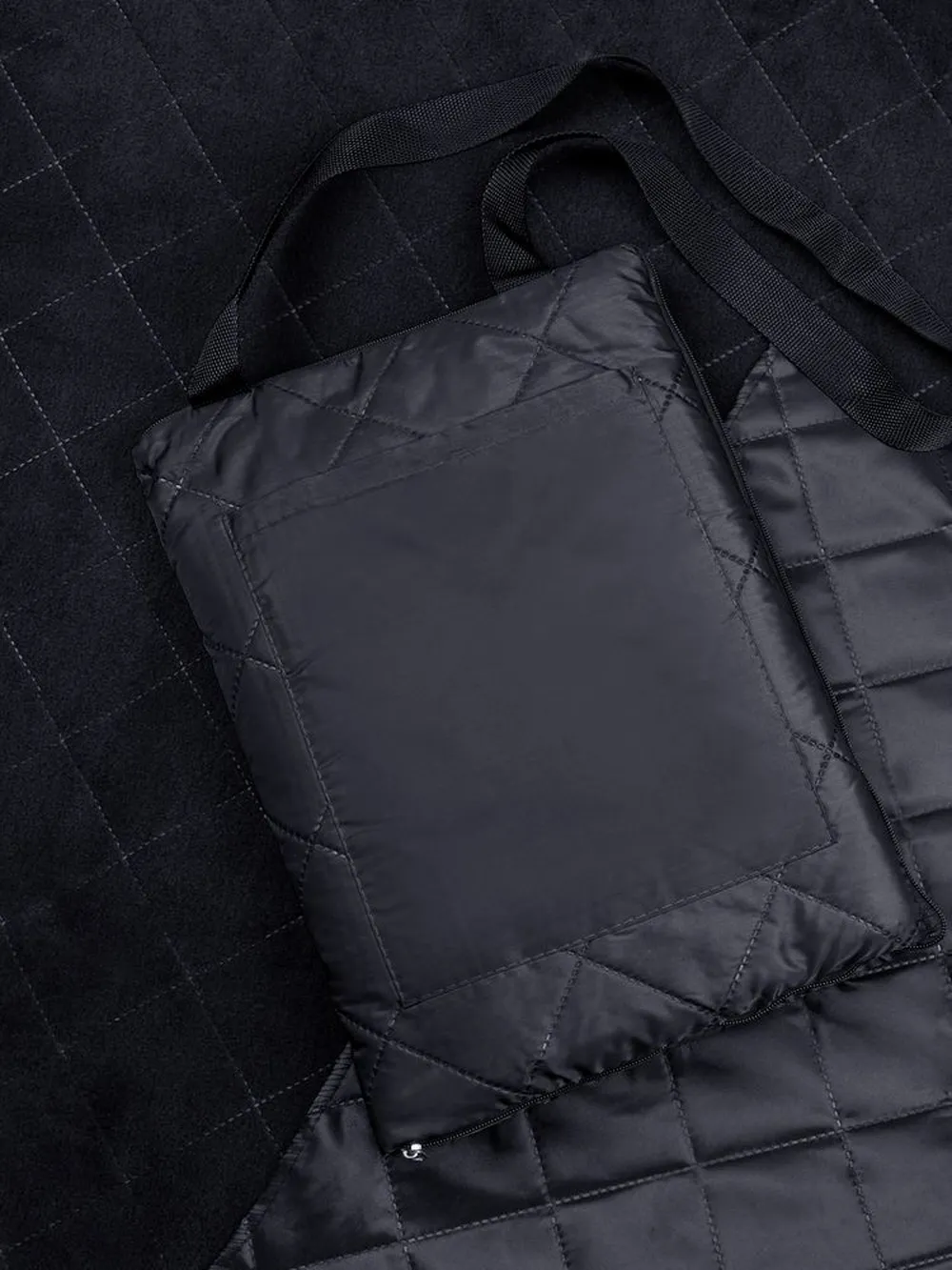 Плед для пикника Soft & Dry 2, черный заказать онлайн с вашим дизайном на заказ в Москве и области