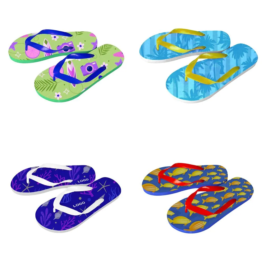 Пляжные тапки Flip-flop на заказ, доставка ж/д заказать онлайн с вашим дизайном на заказ в Москве и области