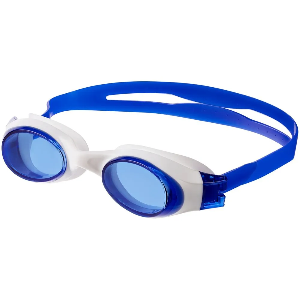 Очки для плавания Swimatic, синие с белым заказать онлайн с вашим дизайном на заказ в Москве и области