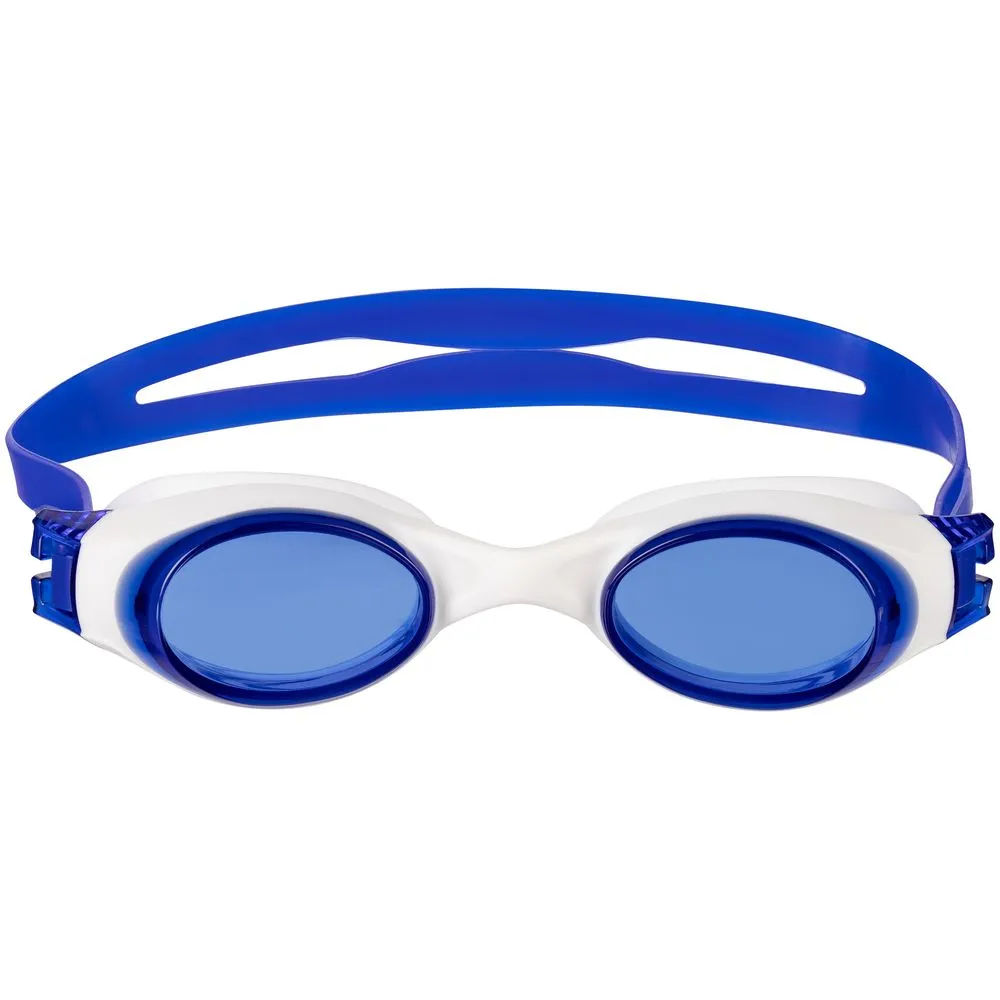 Очки для плавания Swimatic, синие с белым заказать онлайн с вашим дизайном на заказ в Москве и области