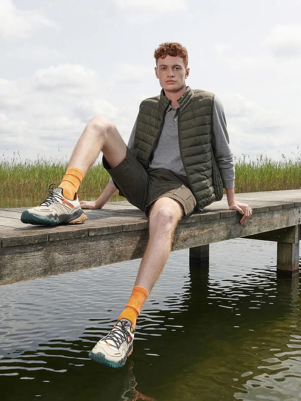 Жилет мужской Stream BW Men, темный хаки, размер XXL заказать онлайн с вашим дизайном на заказ в Москве и области