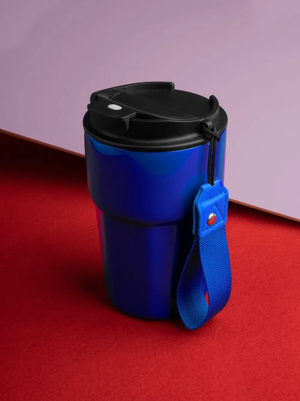Термостакан Freshbrew, синий заказать онлайн с вашим дизайном на заказ в Москве и области