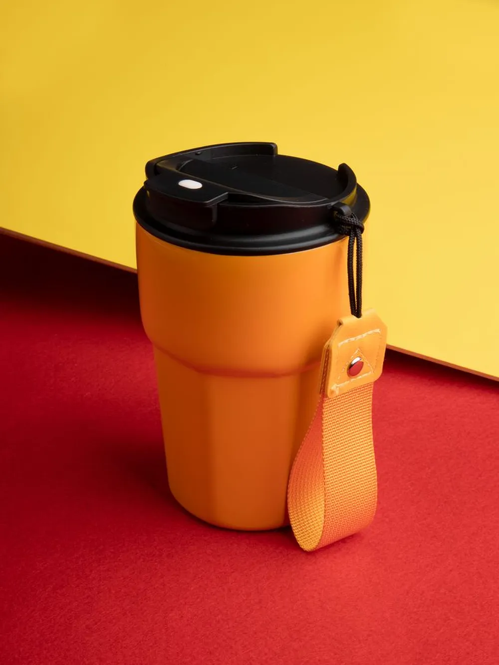 Термостакан Freshbrew, оранжевый заказать онлайн с вашим дизайном на заказ в Москве и области