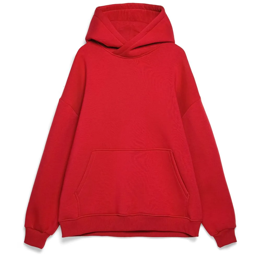 Худи Kulonga Oversize, красное, размер ХS/S заказать онлайн с вашим дизайном на заказ в Москве и области