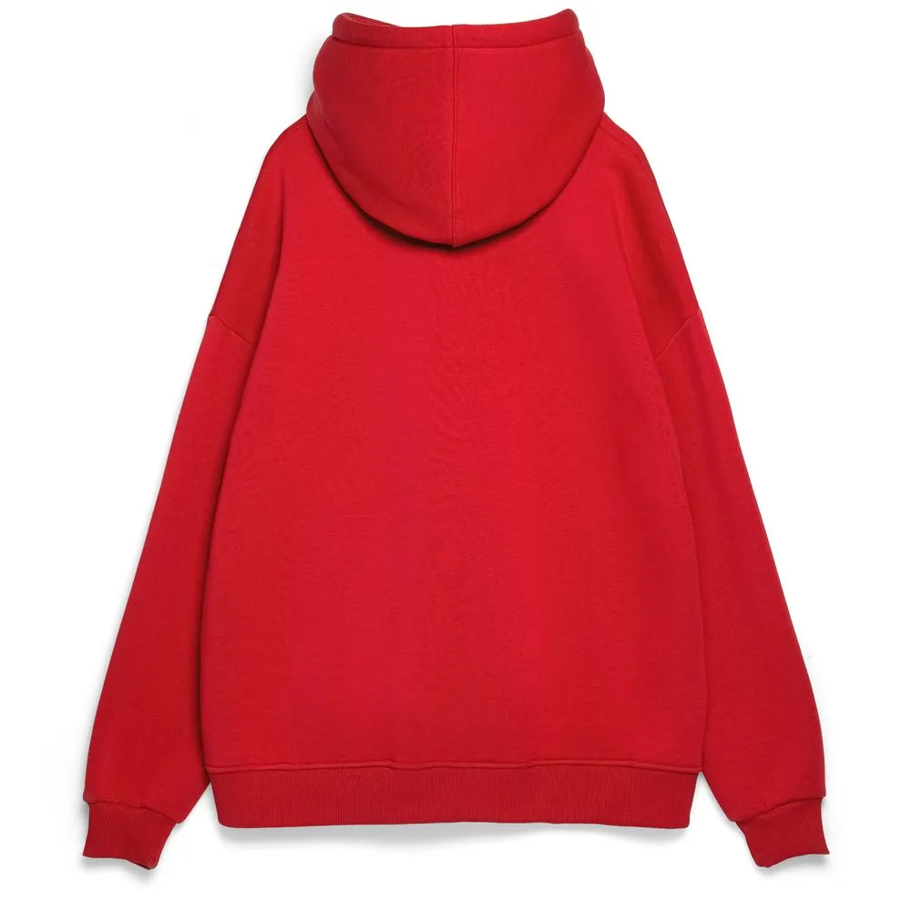 Худи Kulonga Oversize, красное, размер ХS/S заказать онлайн с вашим дизайном на заказ в Москве и области