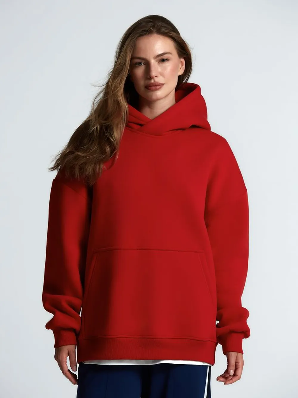 Худи Kulonga Oversize, красное, размер ХS/S заказать онлайн с вашим дизайном на заказ в Москве и области