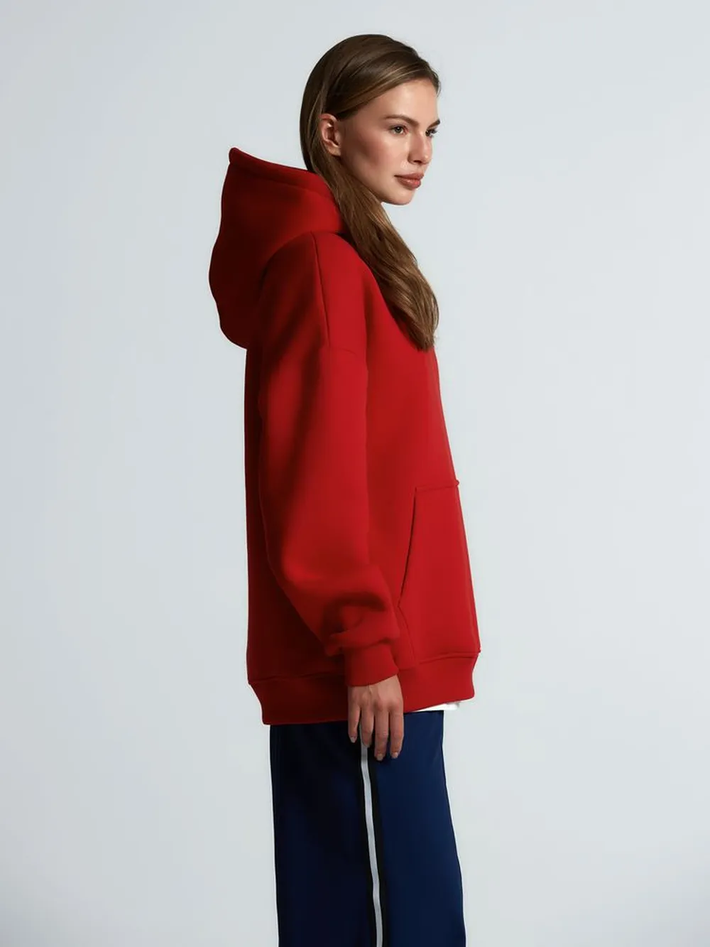 Худи Kulonga Oversize, красное, размер ХS/S заказать онлайн с вашим дизайном на заказ в Москве и области