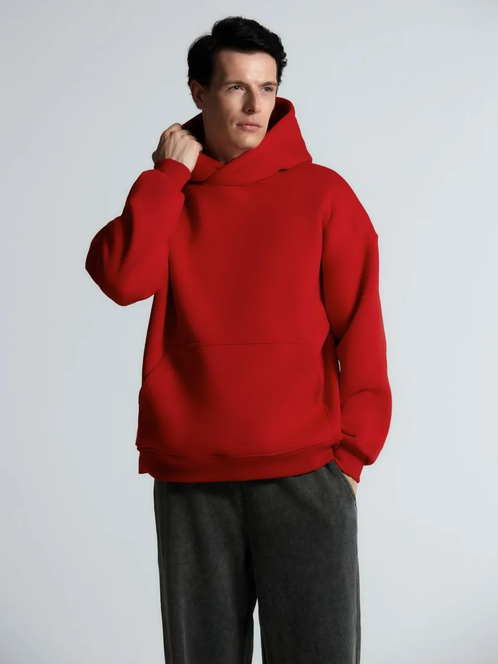 Худи Kulonga Oversize, красное, размер ХS/S заказать онлайн с вашим дизайном на заказ в Москве и области