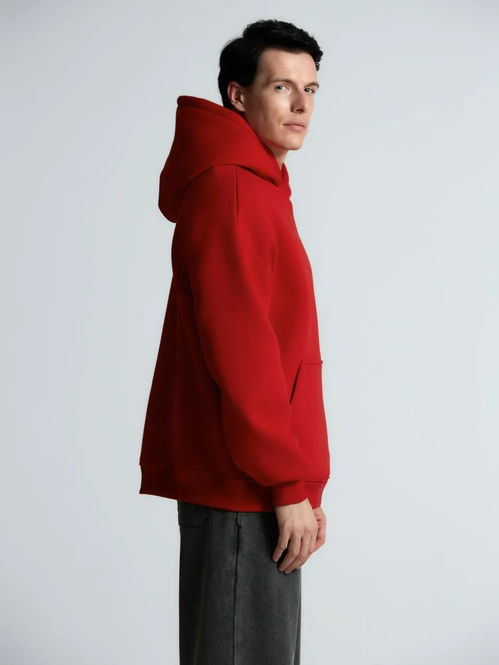 Худи Kulonga Oversize, красное, размер ХS/S заказать онлайн с вашим дизайном на заказ в Москве и области