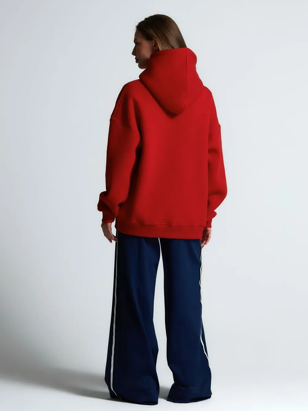 Худи Kulonga Oversize, красное, размер ХS/S заказать онлайн с вашим дизайном на заказ в Москве и области