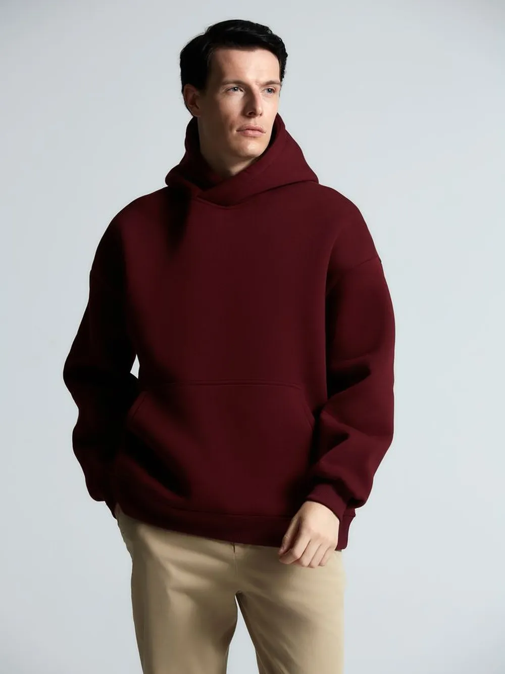 Худи Kulonga Oversize, бордовое, размер M/L заказать онлайн с вашим дизайном на заказ в Москве и области
