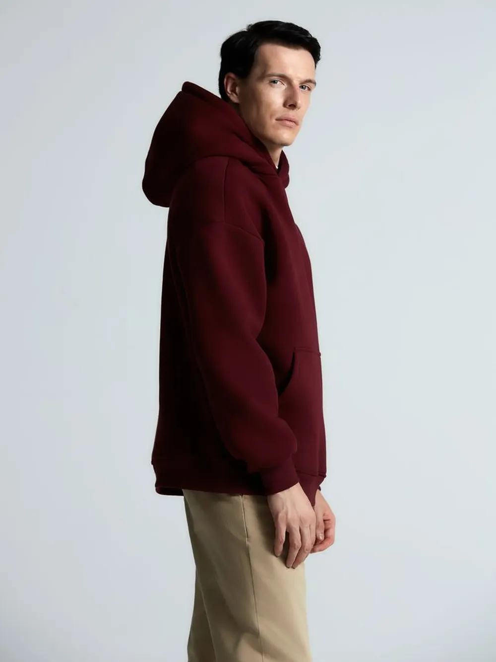 Худи Kulonga Oversize, бордовое, размер 3XL/4XL заказать онлайн с вашим дизайном на заказ в Москве и области