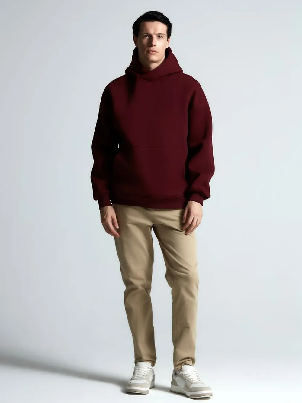 Худи Kulonga Oversize, бордовое, размер 3XL/4XL заказать онлайн с вашим дизайном на заказ в Москве и области