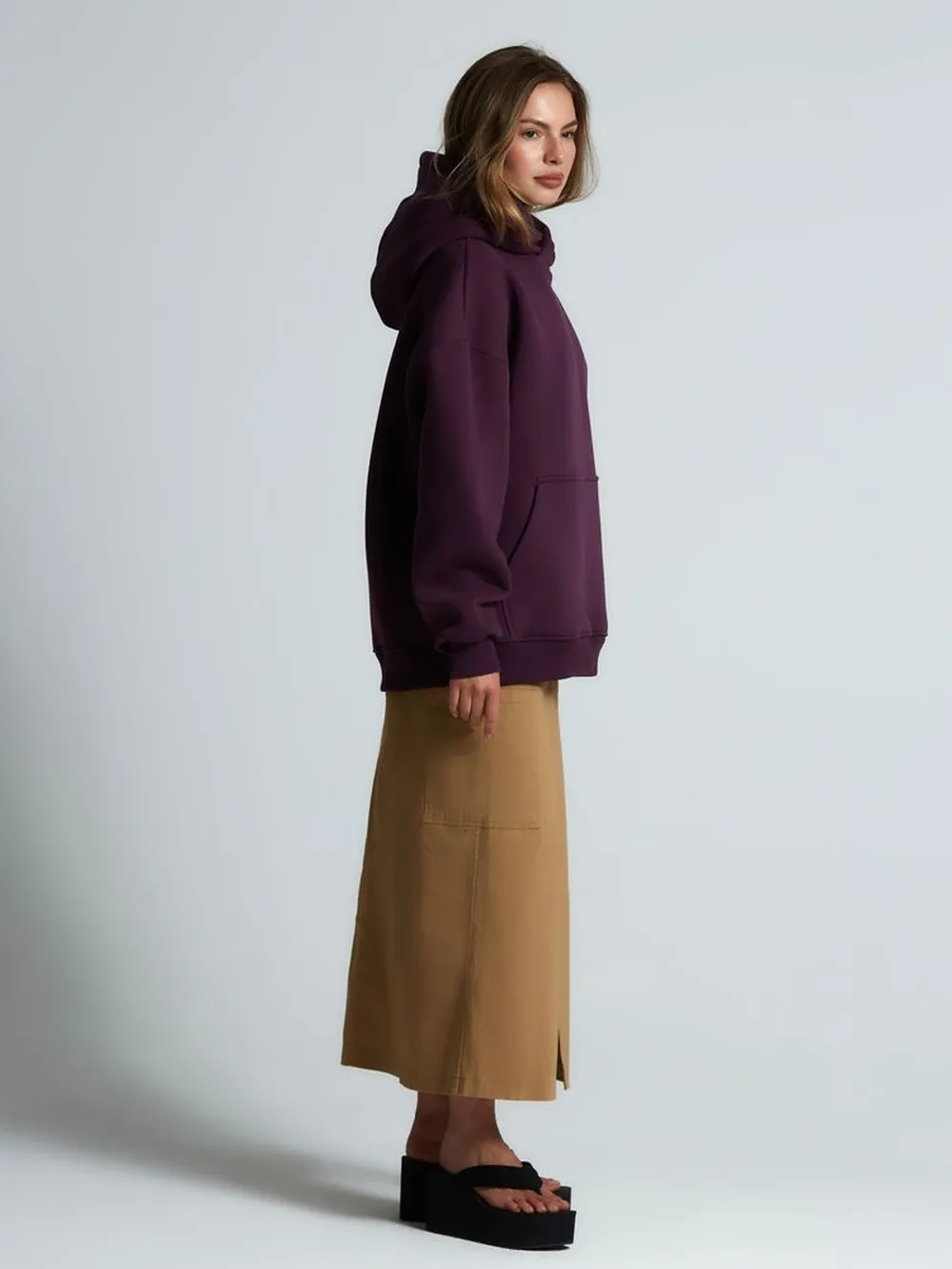 Худи Kulonga Oversize, фиолетовое, размер M/L заказать онлайн с вашим дизайном на заказ в Москве и области