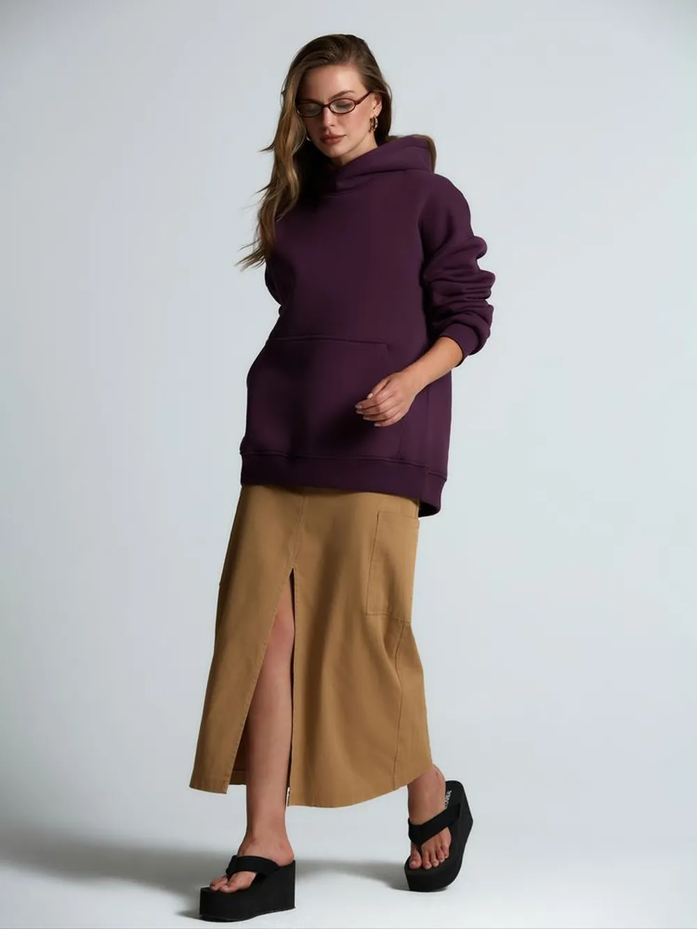 Худи Kulonga Oversize, фиолетовое, размер M/L заказать онлайн с вашим дизайном на заказ в Москве и области
