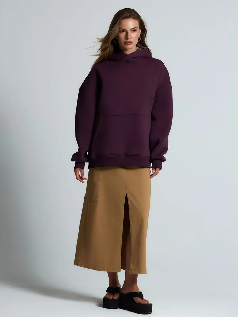 Худи Kulonga Oversize, фиолетовое, размер M/L заказать онлайн с вашим дизайном на заказ в Москве и области