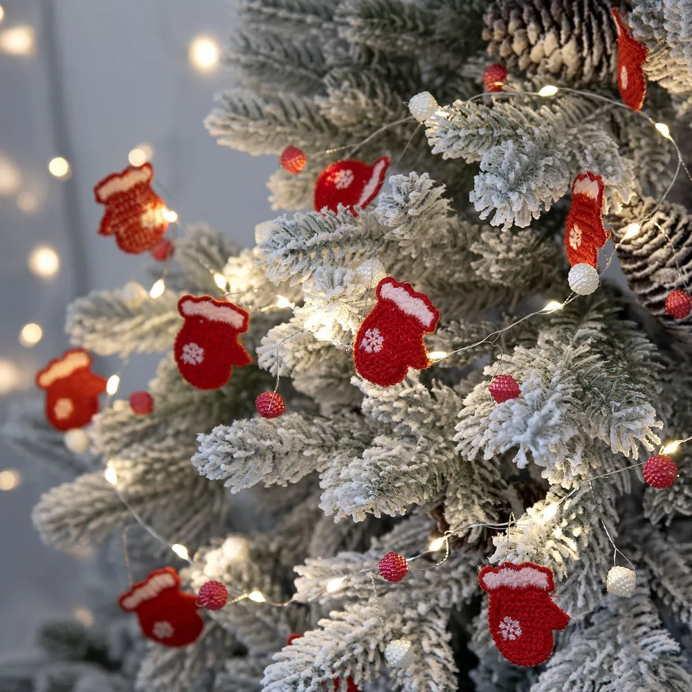 Гирлянда Merry Mittens, красная заказать онлайн с вашим дизайном на заказ в Москве и области