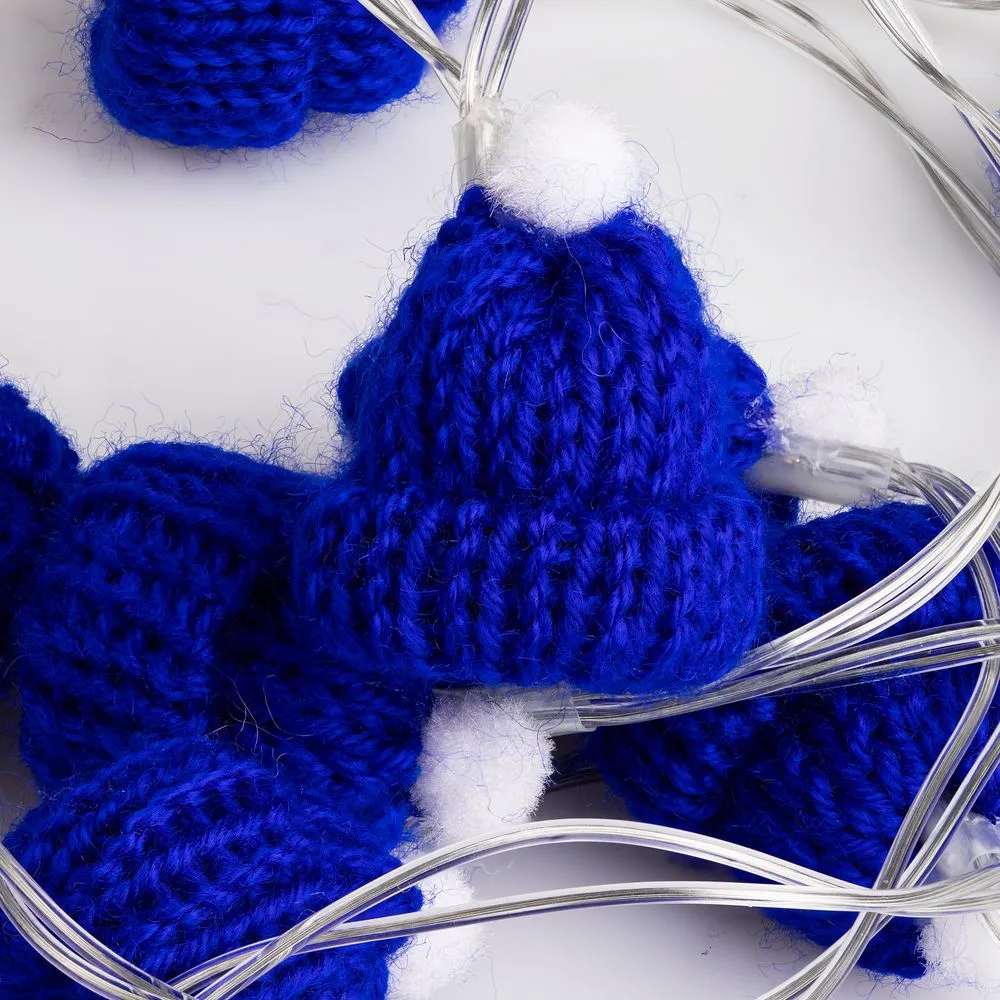 Гирлянда Cosy Poms, синяя заказать онлайн с вашим дизайном на заказ в Москве и области