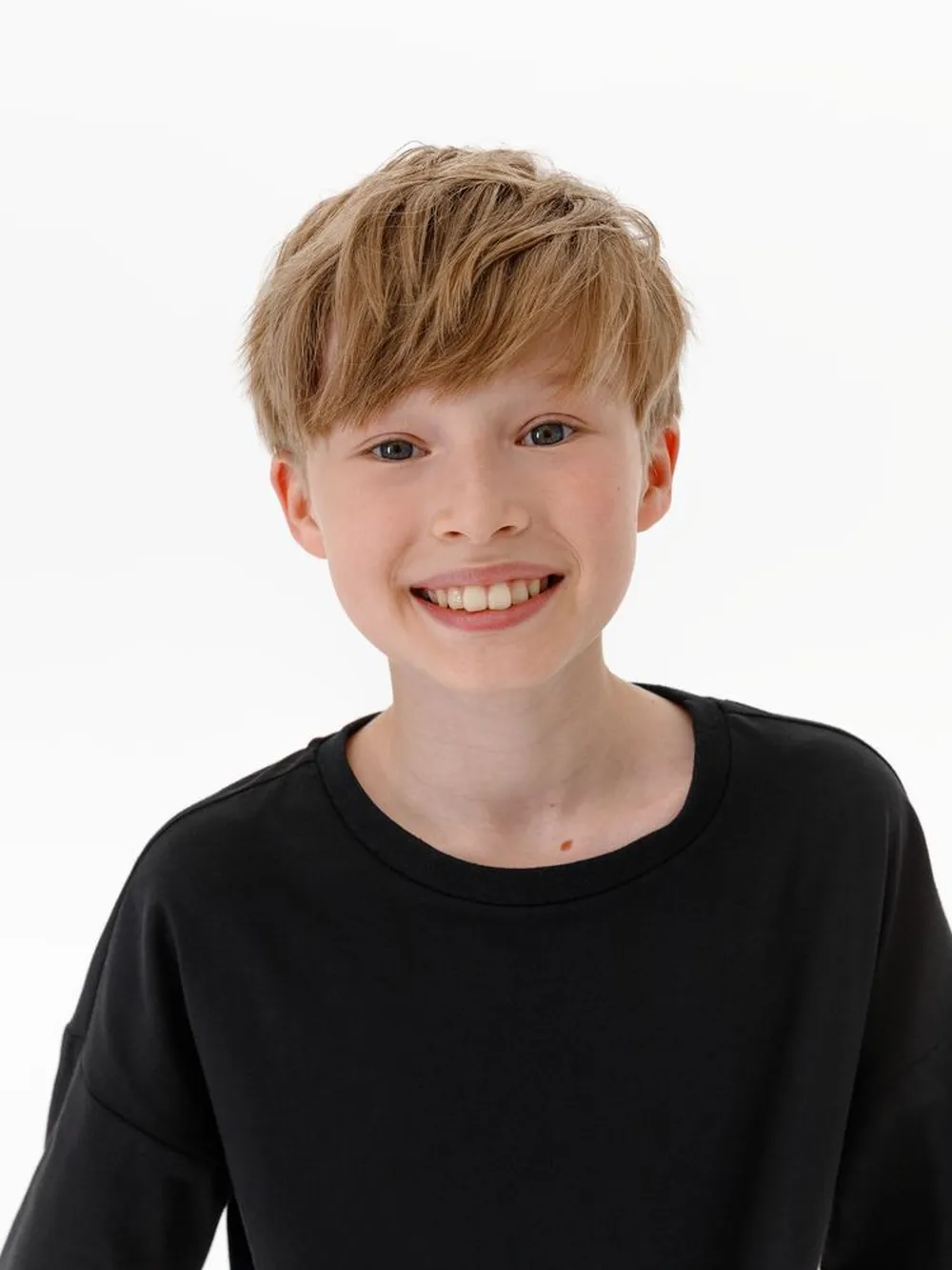 Футболка детская оверсайз Teezer, черная, 12 лет заказать онлайн с вашим дизайном на заказ в Москве и области
