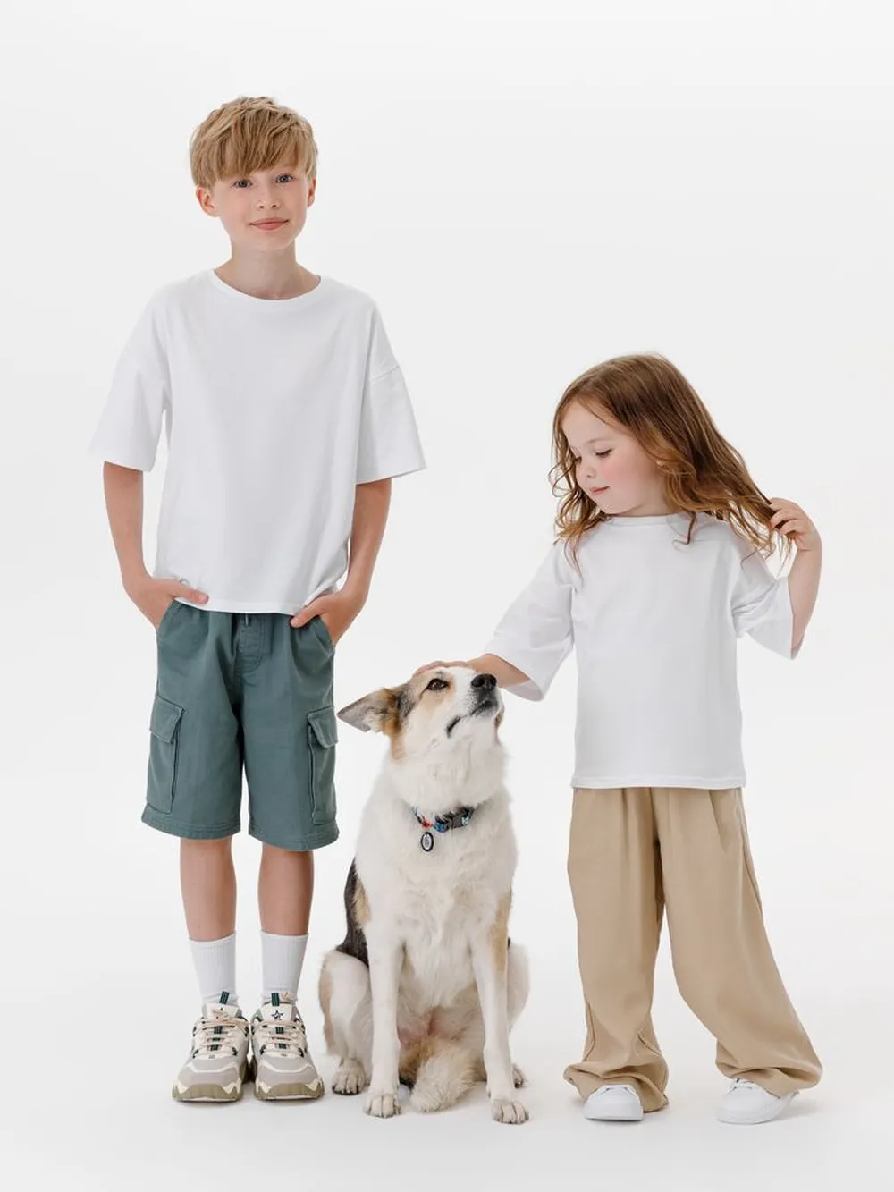 Футболка детская оверсайз Teezer, белая, 14 лет заказать онлайн с вашим дизайном на заказ в Москве и области