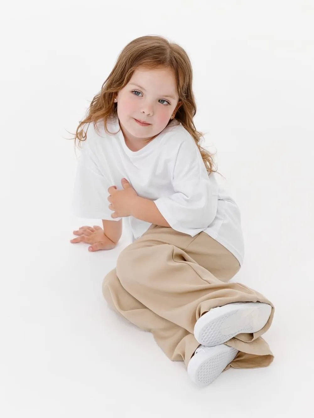 Футболка детская оверсайз Teezer, белая, 14 лет заказать онлайн с вашим дизайном на заказ в Москве и области