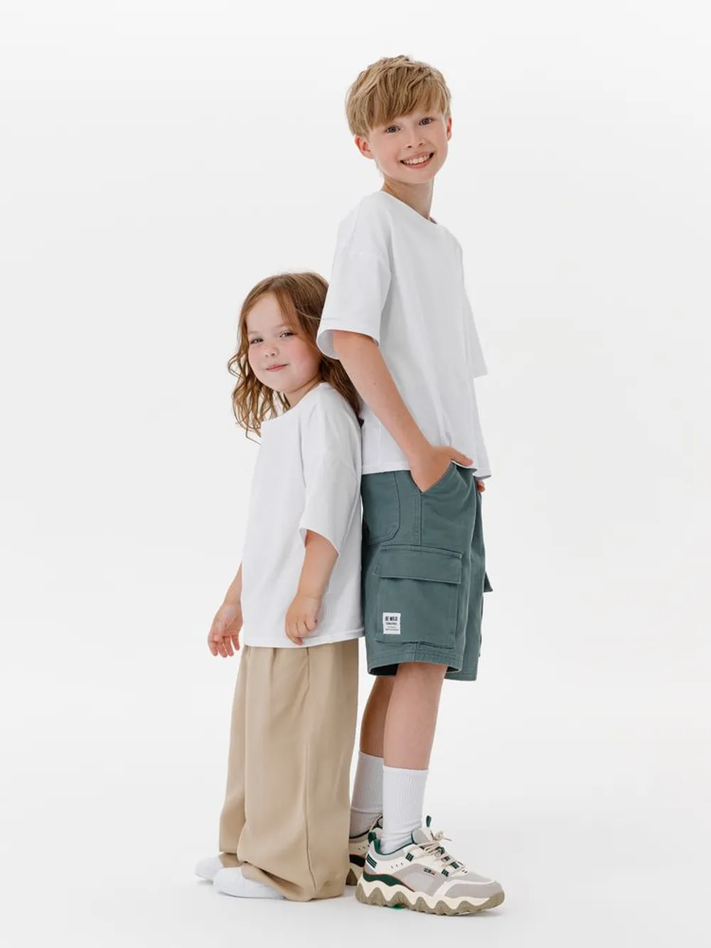 Футболка детская оверсайз Teezer, белая, 14 лет заказать онлайн с вашим дизайном на заказ в Москве и области